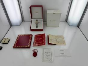 Thumbnail von Cartier Santos Galbee Stahl / Gold