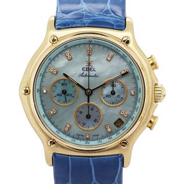 Ebel 1911 Chronograph Blue Diamond MOP