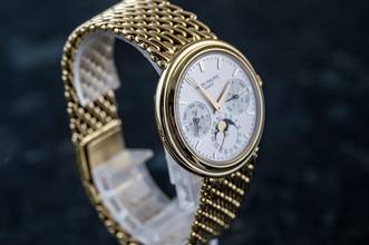Thumbnail von Patek Philippe Perpetual Calendar 3945 | double sealed | Patek Service July 2026 | yellow gold