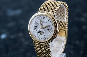 Thumbnail von Patek Philippe Perpetual Calendar 3945 | double sealed | Patek Service July 2026 | yellow gold