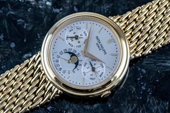 Thumbnail von Patek Philippe Perpetual Calendar 3945 | double sealed | Patek Service July 2026 | yellow gold