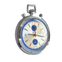 Thumbnail von NIVOR SPAZIAL Taschenuhr Bull Head Chronograph Stahl sehr selten 1970