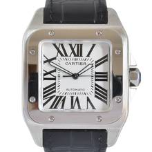 Thumbnail von Cartier Santos 100 XL W20073X8 silver dial Full Set TOP Condition 2019