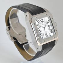 Thumbnail von Cartier Santos 100 XL W20073X8 silver dial Full Set TOP Condition 2019