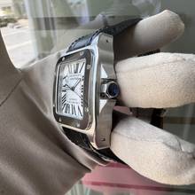 Thumbnail von Cartier Santos 100 XL W20073X8 silver dial Full Set TOP Condition 2019