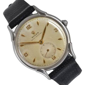  Rolex Oyster Precision ultra flat 4498 Fancy Lugs Ivory dial 1952 