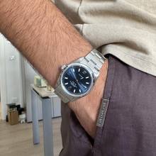 Thumbnail von Rolex Air King 14000 Precision 34MM Soleil blue Tritium dial Full Set 1996