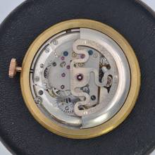 Thumbnail von Movado Kingmatic Sub-Sea Datum silbernes Zifferblatt gelb Gold 9KT 1960er Jahre