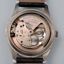 Thumbnail von Movado Calendomatic Triple date 16207 black dial Steel 1950’s