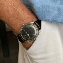 Thumbnail von Movado Calendomatic Triple date 16207 black dial Steel 1950’s