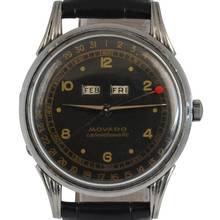 Thumbnail von Movado Calendomatic Triple date 16207 black dial Steel 1950’s