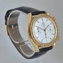 Thumbnail von Omega Speedmaster Reduced chronograph 175.0032 white dial Automatic yellow gold 18KT
