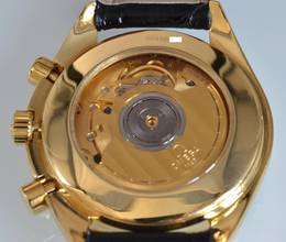 Thumbnail von Omega Speedmaster Reduced chronograph 175.0032 white dial Automatic yellow gold 18KT