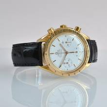 Thumbnail von Omega Speedmaster Reduced chronograph 175.0032 white dial Automatic yellow gold 18KT
