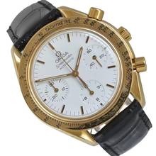Thumbnail von Omega Speedmaster Reduced chronograph 175.0032 white dial Automatic yellow gold 18KT