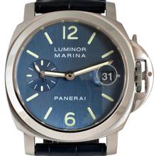 Thumbnail von Panerai Luminor Marina 40MM PAM00119 Automatik Blaues Zifferblatt mit Stabindizes