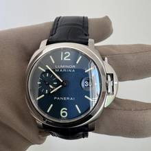 Thumbnail von Panerai Luminor Marina 40MM PAM00119 Automatik Blaues Zifferblatt mit Stabindizes