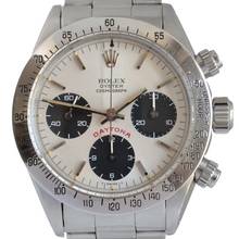 Thumbnail von Rolex Daytona Cosmograph 6265 silver dial Big Red Daytona Full Set 1976 TOP Condition