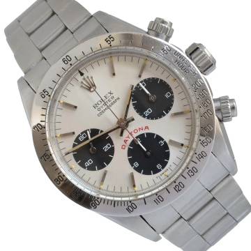 Rolex Daytona Cosmograph 6265 silver dial Big Red Daytona Full Set 1976 TOP Condition