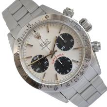 Thumbnail von Rolex Daytona Cosmograph 6265 silver dial Big Red Daytona Full Set 1976 TOP Condition