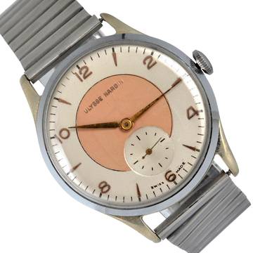 Ulysse Nardin Classic Jumbo salmon dial very rare 1940's