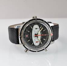 Thumbnail von Breitling Chrono-Matic 2110 automatic Panda black dial 1970's