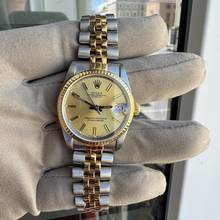 Thumbnail von Rolex Datejust 68273 Medium 31MM Champagne dial Full Set