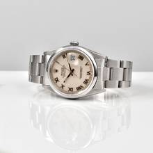 Thumbnail von Rolex Datejust 16200 Ivory Roman dial Full Set 1991