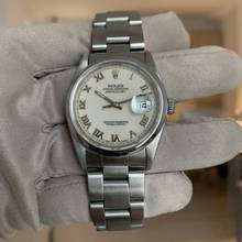 Thumbnail von Rolex Datejust 16200 Ivory Roman dial Full Set 1991