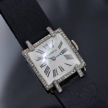 Thumbnail von Cartier Lady Art Deco Cocktailuhr Platin und Diamanten 1920er Jahre