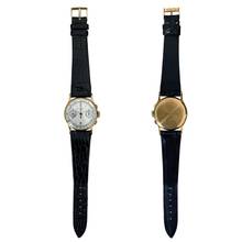 Thumbnail von Patek Philippe Chronograph 130 indelible silver dial yellow gold 18KT 1946's