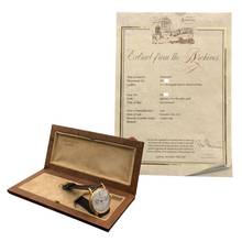 Thumbnail von Patek Philippe Chronograph 130 indelible silver dial yellow gold 18KT 1946's
