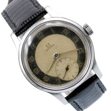 Omega Suveran 2400-5 classic vintage bicolor radium dial 1945’s