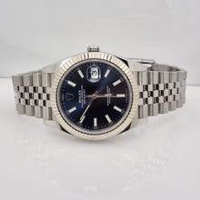 Thumbnail von Rolex Datejust 41mm Ouro Branco & Aço Blue Jubilee Automático Completo