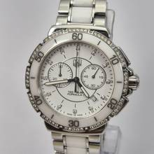 Thumbnail von TAG Heuer Formula 1 Lady White Ceramic & Diamonds 41mm Quartz Komplett