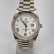 Thumbnail von Rolex Day-Date 40mm Presidente Ouro Branco Automático Completo