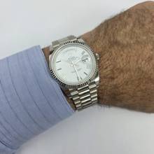 Thumbnail von Rolex Day-Date 40mm Presidente Ouro Branco Automático Completo