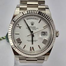 Thumbnail von Rolex Day-Date 40mm Presidente Ouro Branco Automático Completo