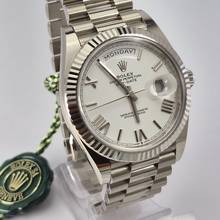 Thumbnail von Rolex Day-Date 40mm Presidente Ouro Branco Automático Completo