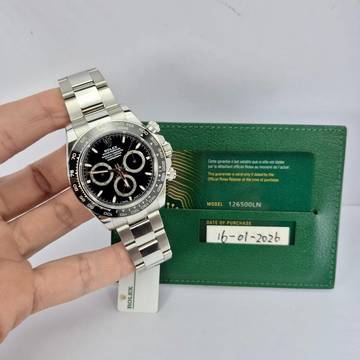 Rolex Daytona Ceramic Black Dial Godzilla 40mm Automático Completo