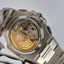 Thumbnail von Patek Philippe Nautilus Flyback Chronograph Blaues Zifferblatt 40,5 mm Automatik Komplett