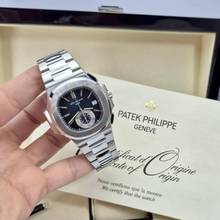 Thumbnail von Patek Philippe Nautilus Flyback Chronograph Blaues Zifferblatt 40,5 mm Automatik Komplett