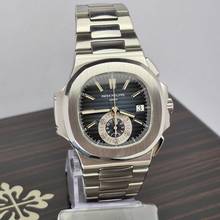 Thumbnail von Patek Philippe Nautilus Flyback Chronograph Blaues Zifferblatt 40,5 mm Automatik Komplett
