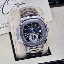 Thumbnail von Patek Philippe Nautilus Flyback Chronograph Blaues Zifferblatt 40,5 mm Automatik Komplett