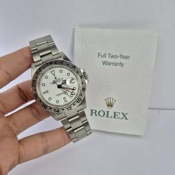 Rolex Explorer II Polar White Dial 40mm Automático Completo