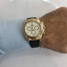Thumbnail von Rolex Daytona Yellow Gold 40mm Rubber B Strap Automático Completo