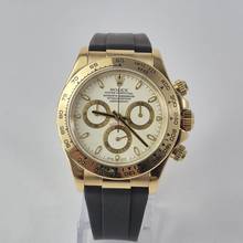 Thumbnail von Rolex Daytona Yellow Gold 40mm Rubber B Strap Automático Completo