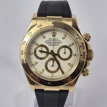 Thumbnail von Rolex Daytona Yellow Gold 40mm Rubber B Strap Automático Completo