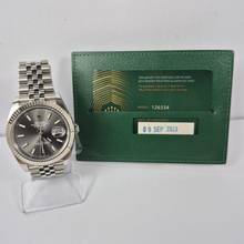 Thumbnail von Rolex Datejust 41mm Ouro Branco & Aço Grey Jubilee Automático Completo