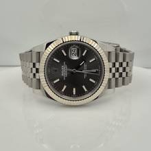 Thumbnail von Rolex Datejust 41mm Ouro Branco & Aço Grey Jubilee Automático Completo